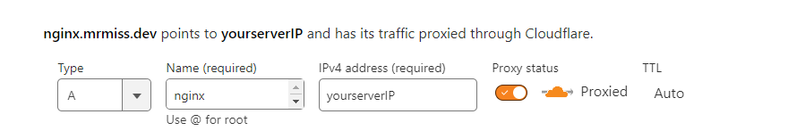 DNS setup